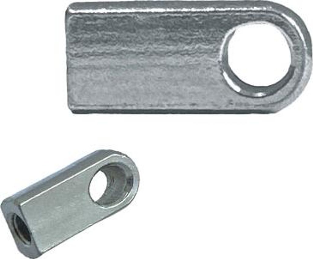 Auge flach M6 20mm Ø8,2mm Zubehör für Gasdruckfedern Augenaufnahme - 1