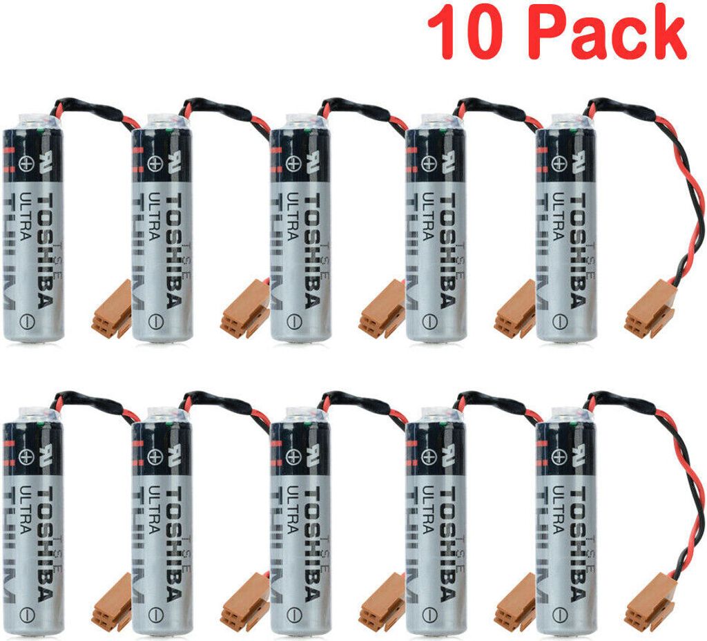 10 pièces TOSHIBA ER6V / 3,6 V ER6VC119A / B 2400 mAh Image du produit 