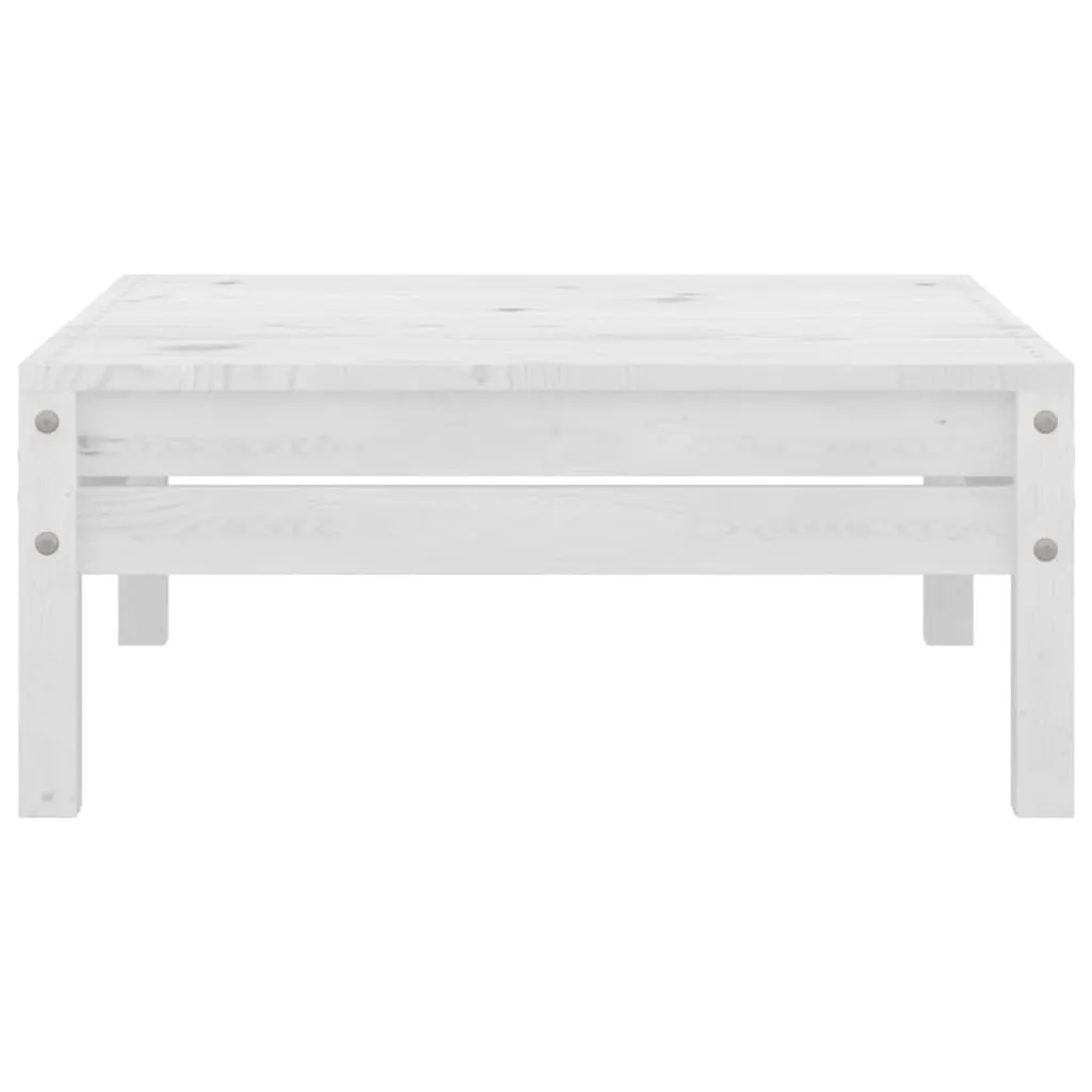 Poggiapiedi Bianco SYFAX™ Pino Massiccio - Outdoor Ottoman Design