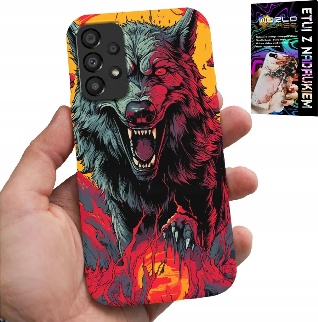 Cover Wolf Pack Samsung A33 5G: Design Unico + Protezione Schermo