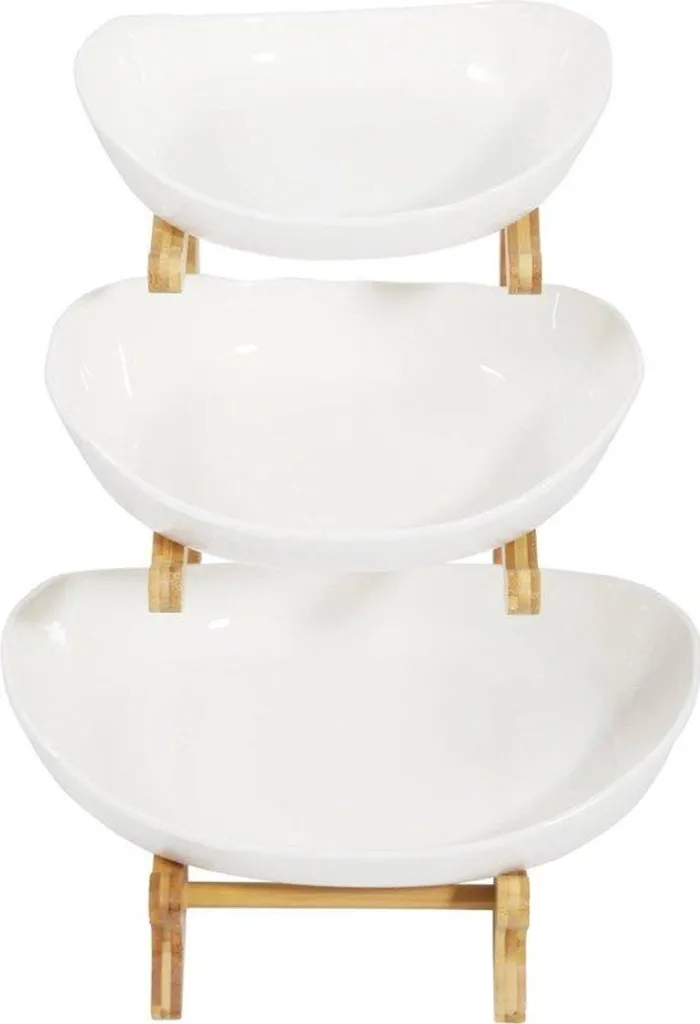 Corbeille à fruits haute aérée en inox brossé avec socle anti-rayures