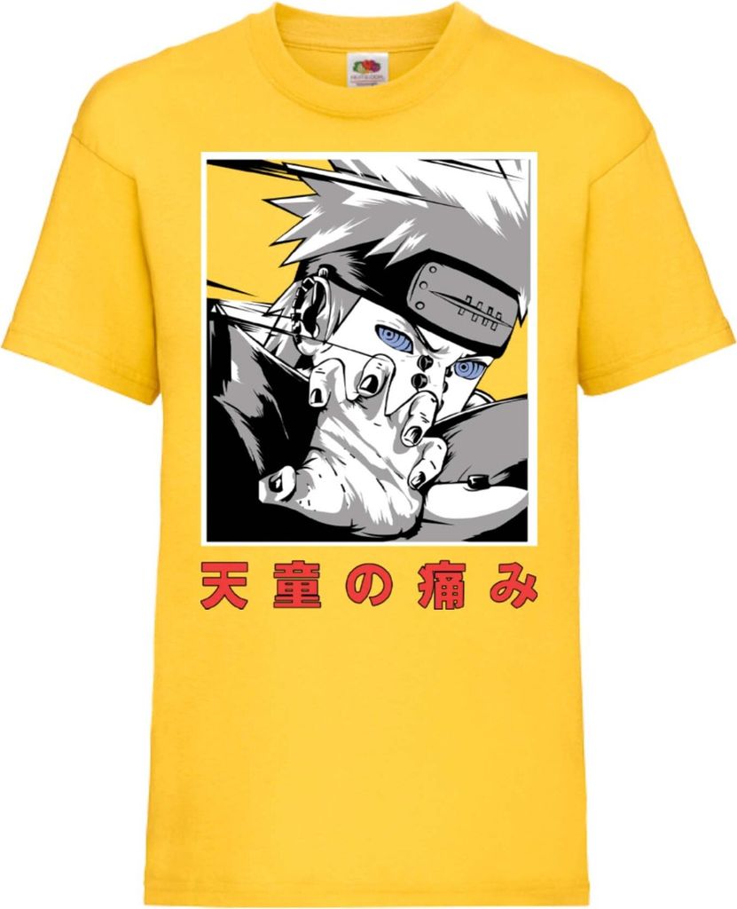 Kinder T-Shirt Naruto Nagato Pain, 9-11 Jahr - 140 / Gelb