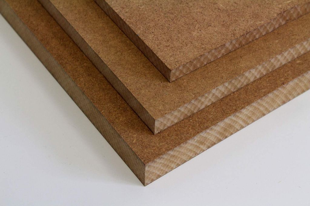 Tischplatte Holz Zuschnitt nach Maß Holzzuschnitt MDF Platte in 25mm Stärke - 50 x 50 cm