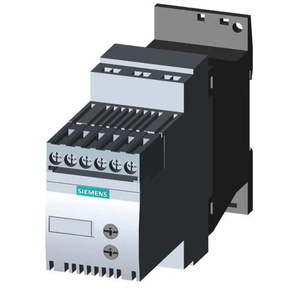 Soft starter triphasé Siemens 17,6A 7,5kW pour protection moteur 400V