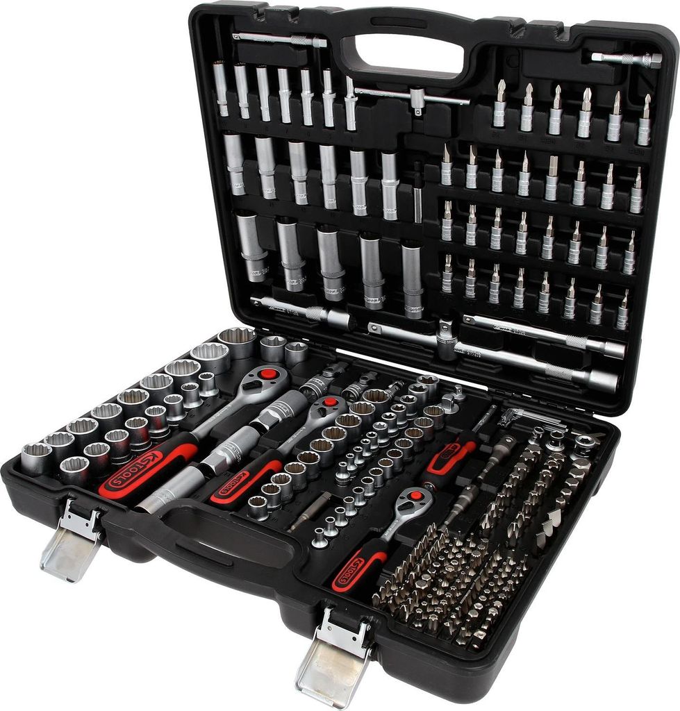 KS Tools 1/4"+3/8"+1/2" Steckschlüssel-Satz, 255-tlg, 916.0255