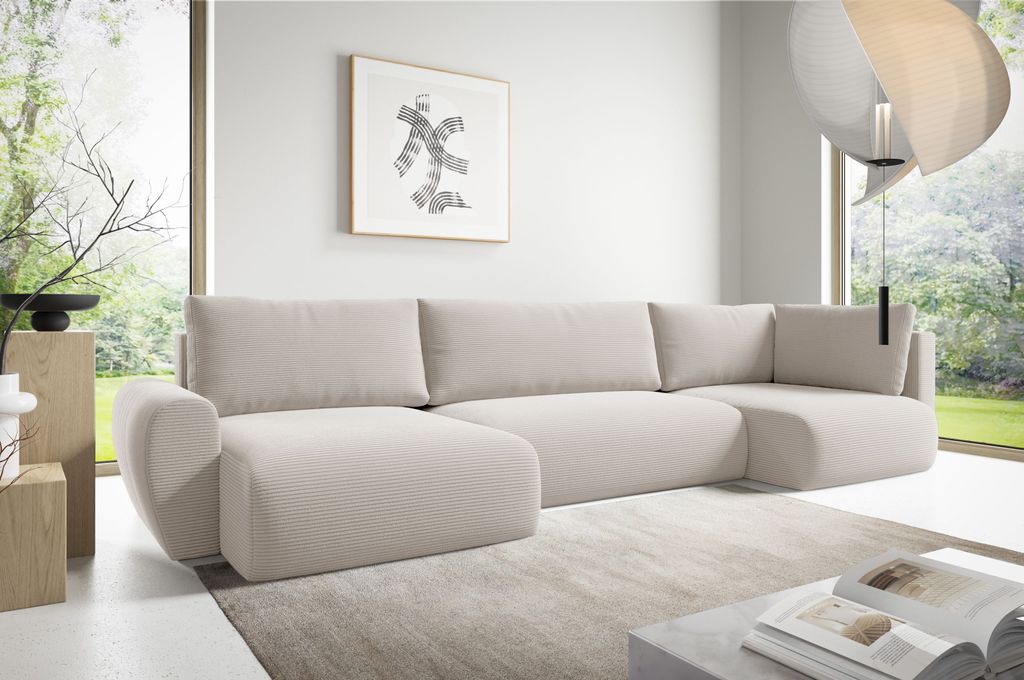 Ecksofas in U-Form ANTONIO MINI BOSS XL 385x153cm, Produktbild 
