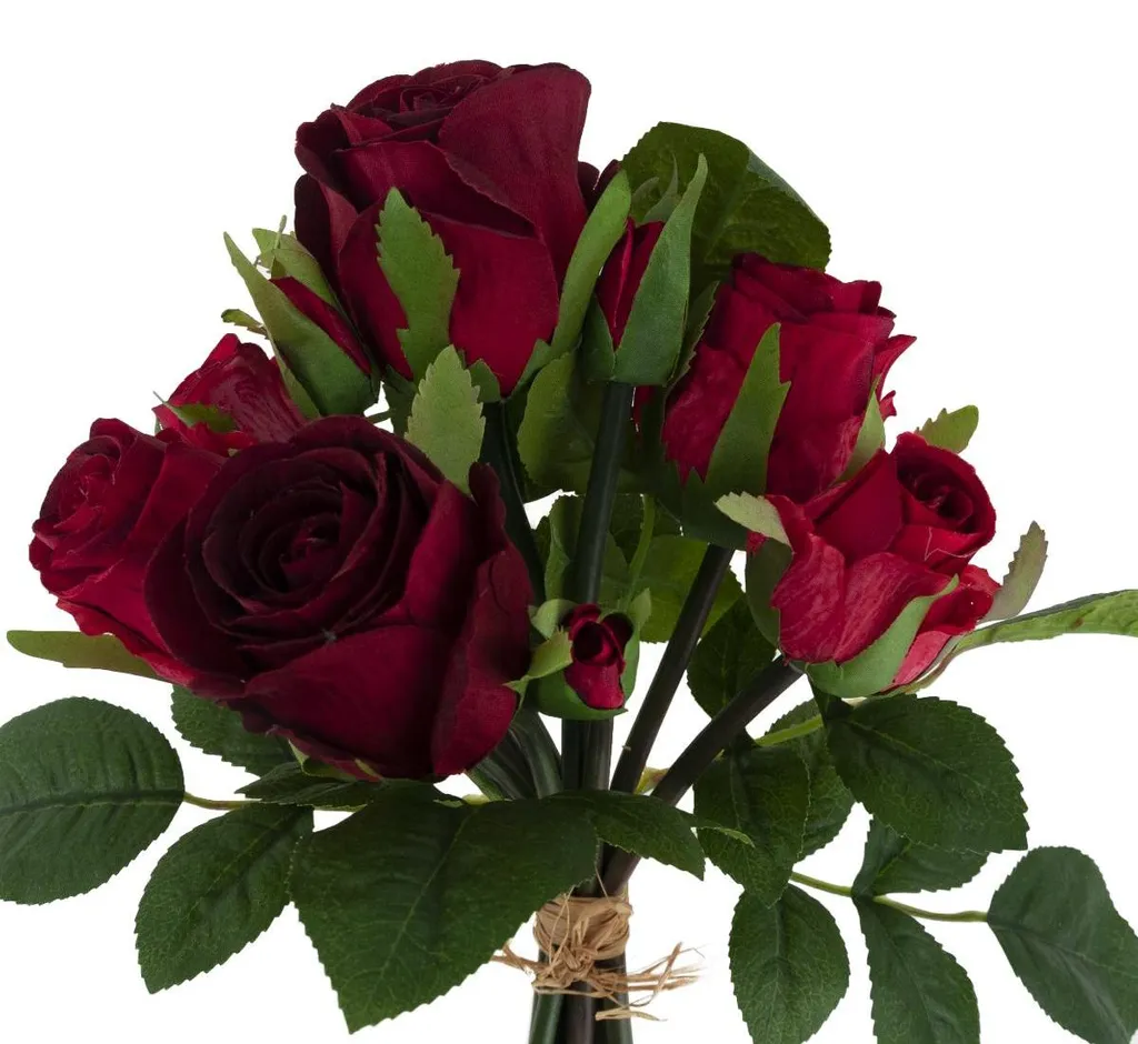Fleurs Artificielles Roses Réalistes - Composition Florale Déco