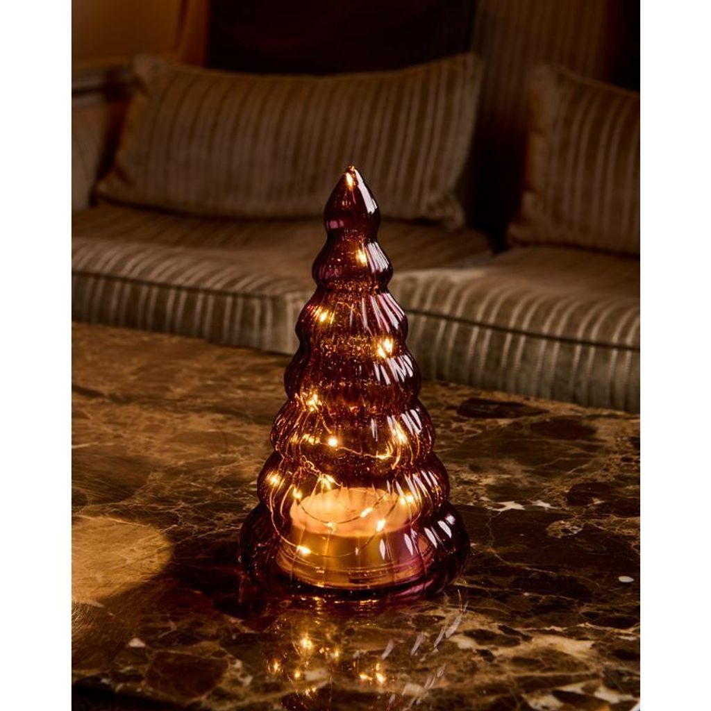 Sirius Home 37531, Leichte Dekorationsfigur, Bordeaux, Glas, Ambiente, Ausrichtung, Universal, Weihnachtsbaum