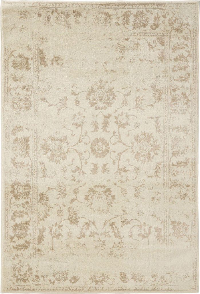 benuta Vintage Teppich Wohnzimmer Suki Creme/Beige 240x340 cm Wohnzimmerteppich Schlafzimmer weich orientalisch Rechteckig