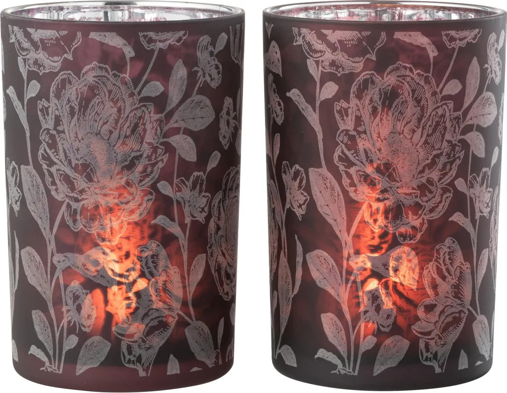 Photophore grand format lila pour ambiance zen et cocooning salon
