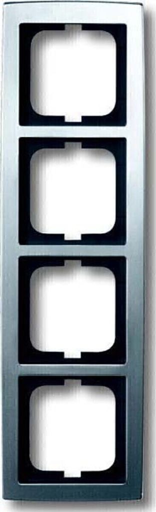 BJ enkelvoudig frame 1724-80, 4-voudig, chroom, mat Productafbeelding 