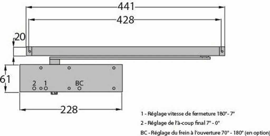 Ferme-porte Groom Gr3400 Anti-vandale - Résistance Extrême et Sécurité