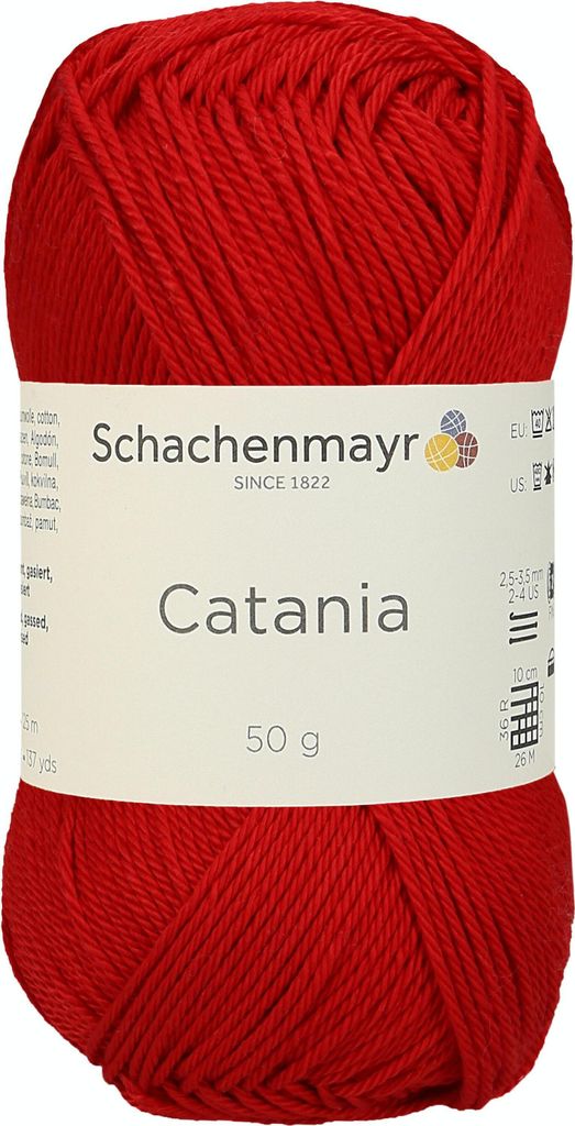 Schachenmayr Catania, 50g Signalrot Handstrickgarne Produktbild 