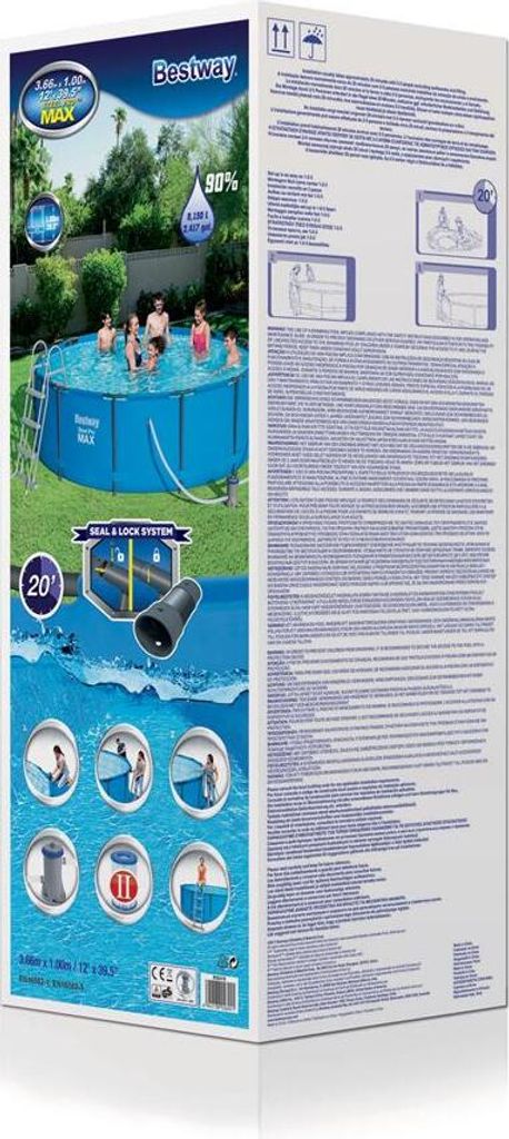 Steel Pro Max™ Frame Pool Komplett-Set, rund, mit Produktbild 26