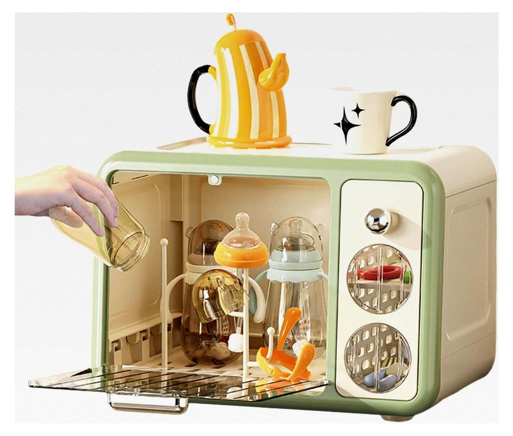 Aufbewahrungsbox für Babyflaschen, faltbar, Babyflaschenhalter, staubdicht, Organizer für Babyflaschen, Aufbewahrung im Küchenschrank