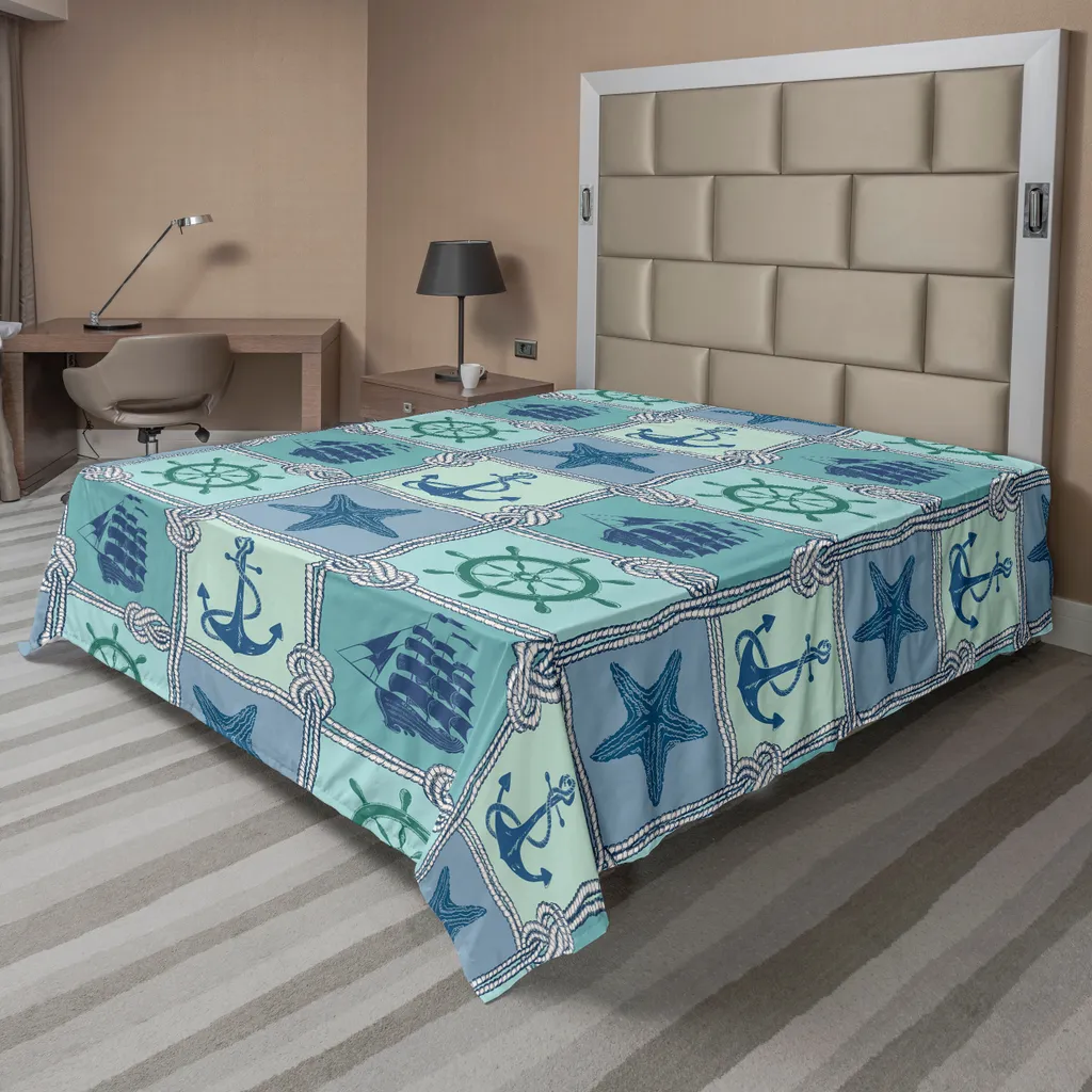 Lenzuolo ABAKUHAUS Timone Navy: Comfort Marino 266x260cm per il Tuo Letto