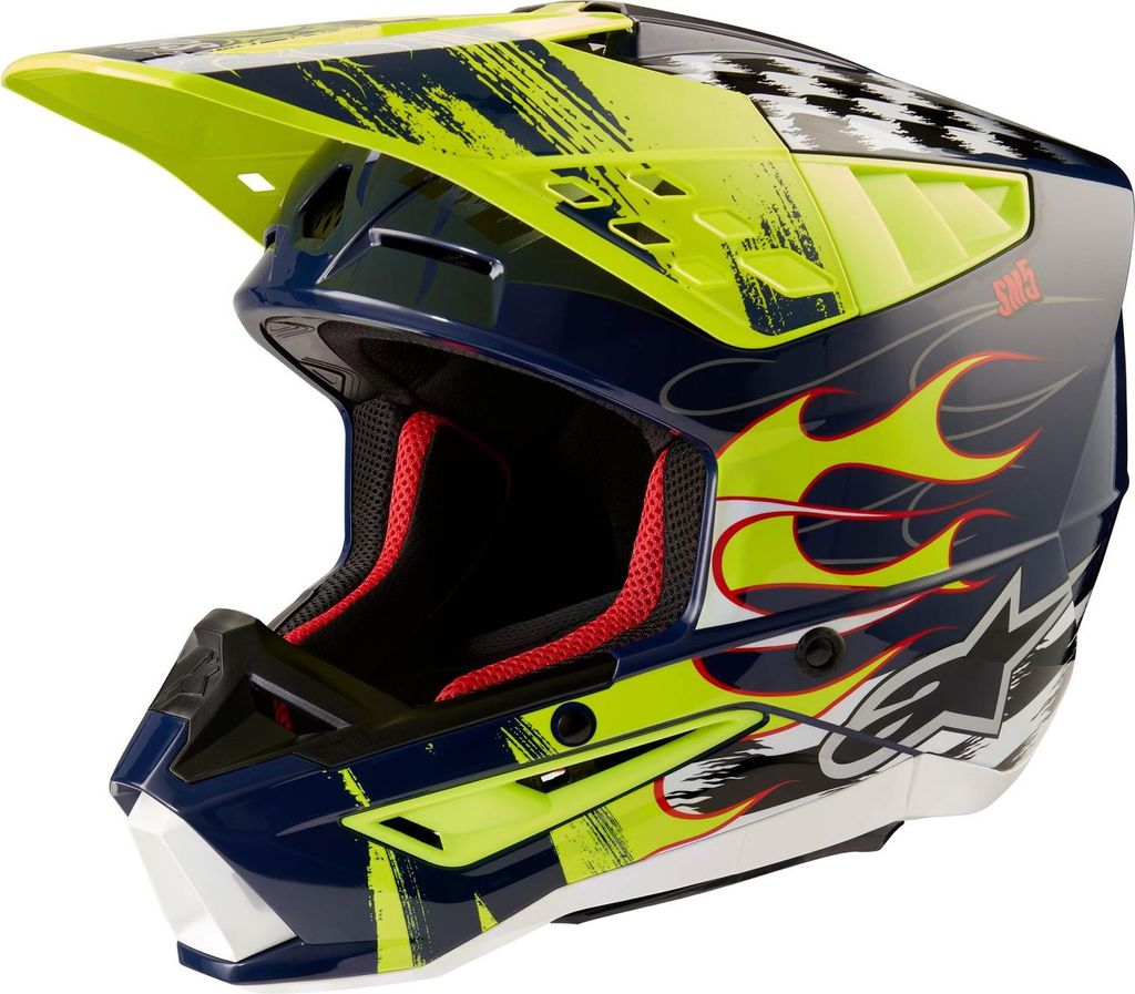 Alpinestars Motocross Helm Sm5 Rash Nv/ Größe: M