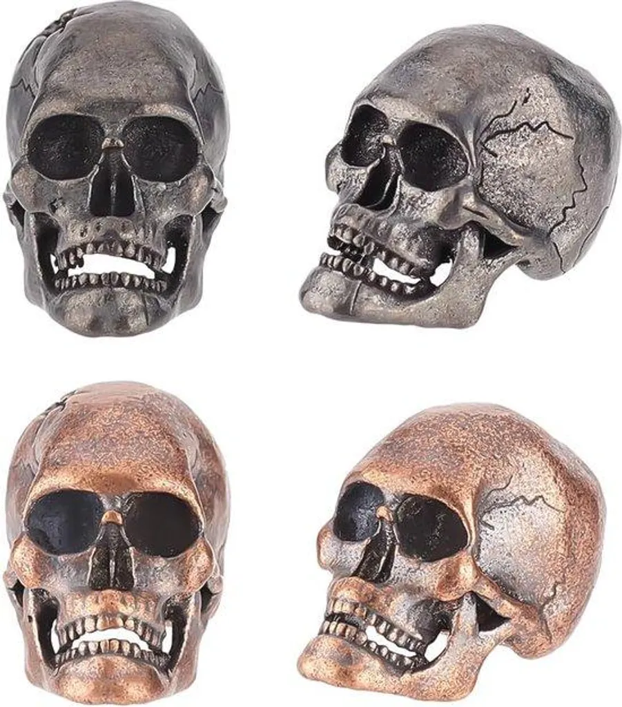 Perles bicolores en paracorde lot de 4 pièces pour création bijoux