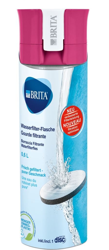 Wasserfilter-Flasche pink Produktbild 4