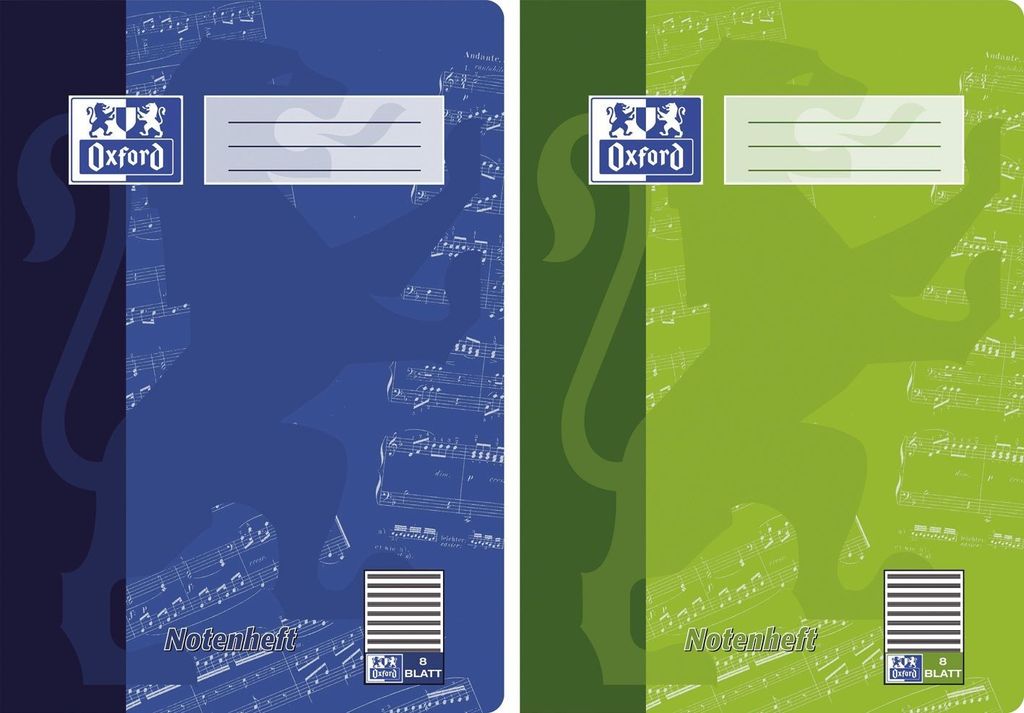 Oxford Notenheft A4 8 Blatt Lineatur 14 15Stk Obrázok produktu 