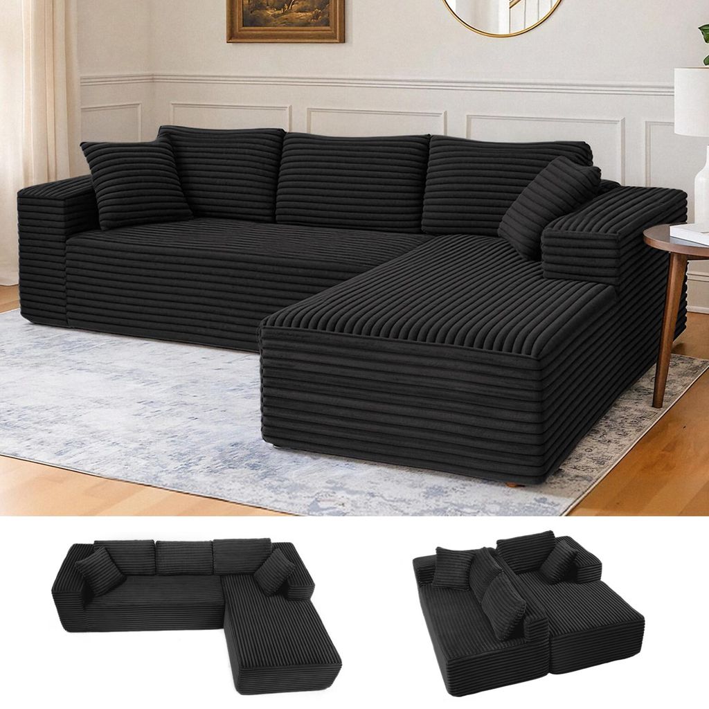 COMHOMASofa Duża sofa, sofa w kształcie litery L, sofa Zdjęcie produktu 