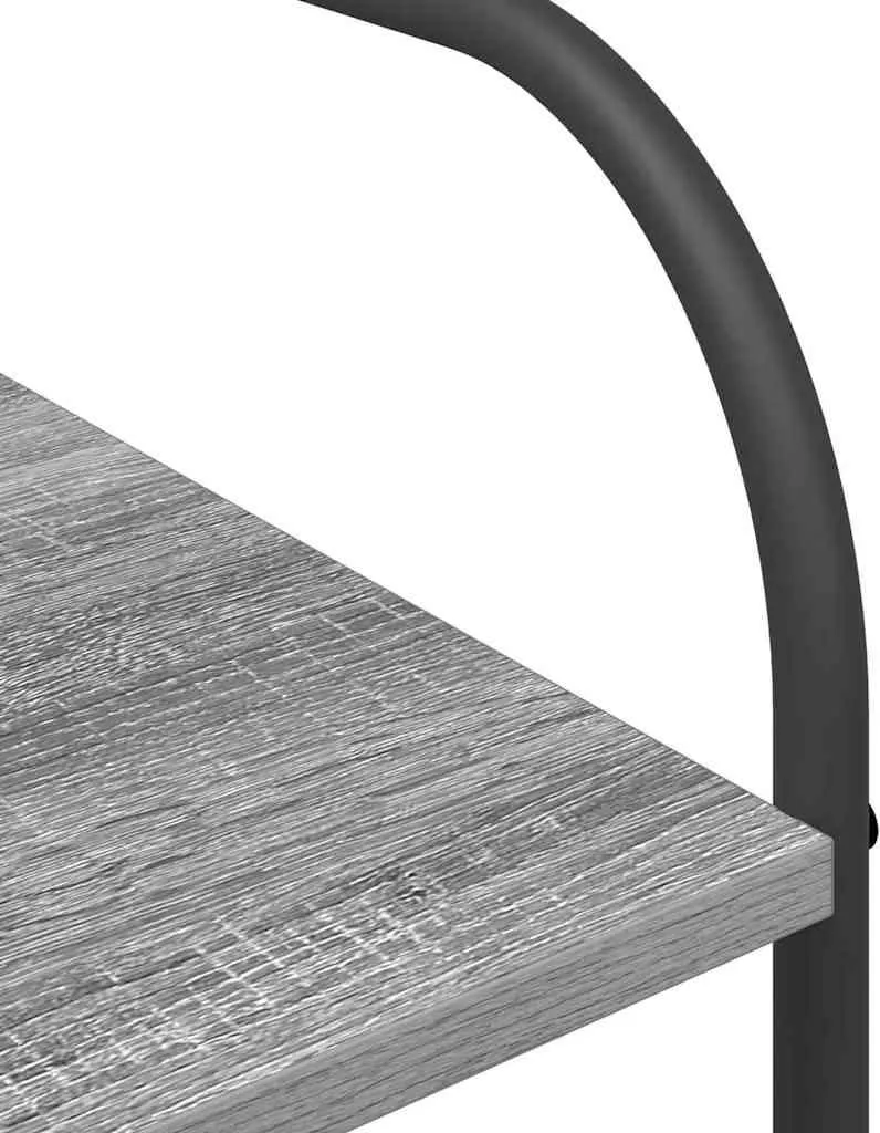 vidaXL Appendiabiti Grigio 120x44x160 cm con Ripiani - Salvaspazio Casa - 8