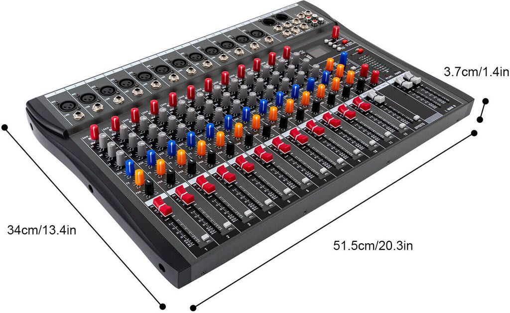 Živý zvukový mixér DJ Sound Controller AC 48V 12kanálový Obrázek produktu 