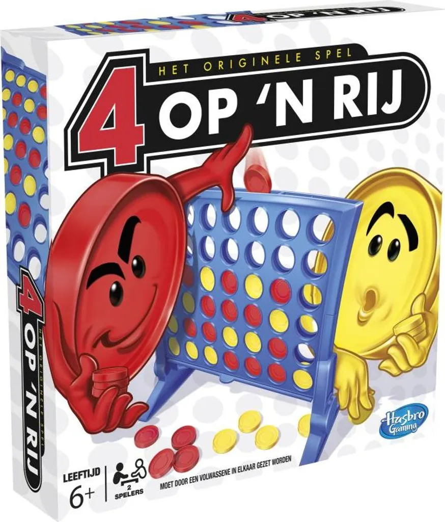 Quatre dans une rangée Hasbro Gaming - Grille Verticale avec 42 Jetons - 5