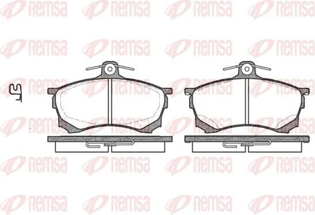 Plaquettes de frein haute performance REMSA 0582.00 standard OE 11116