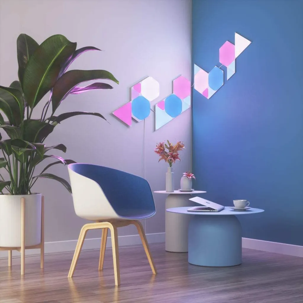 Kit extension Nanoleaf Shapes triangles connectés et tactiles - 15