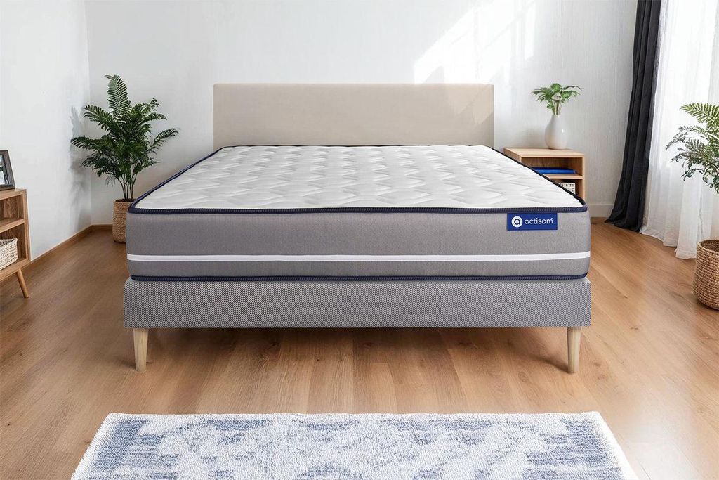 Actiflex pur matratze 200x200cm + Bettgestell mit lattenrost - Dicke : 20cm - Taschenfederkern - H4