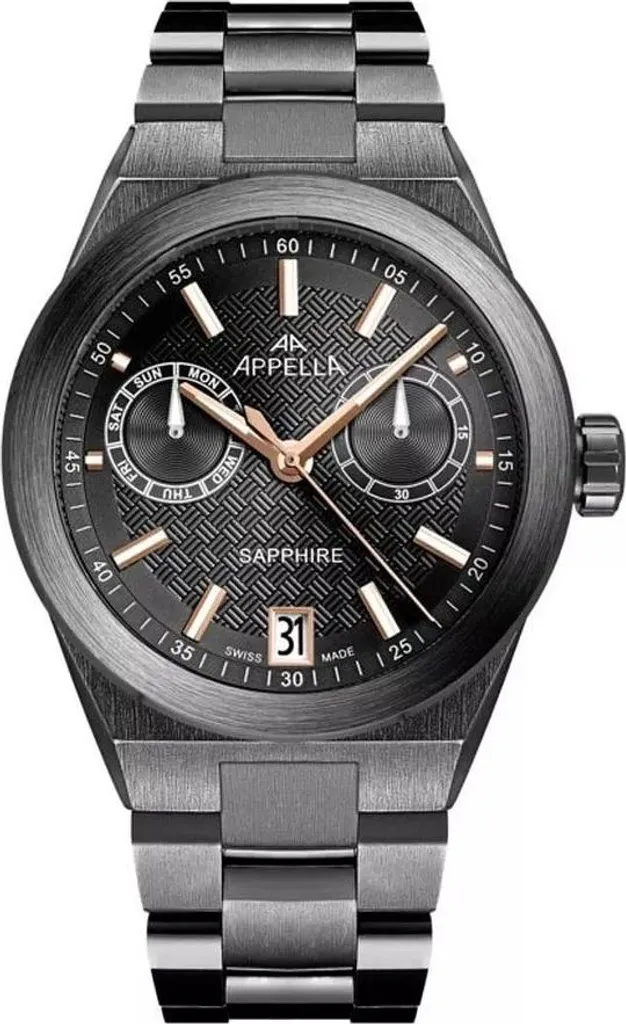 Montre classique grise Appella L70015.S1R6QF avec bracelet en acier