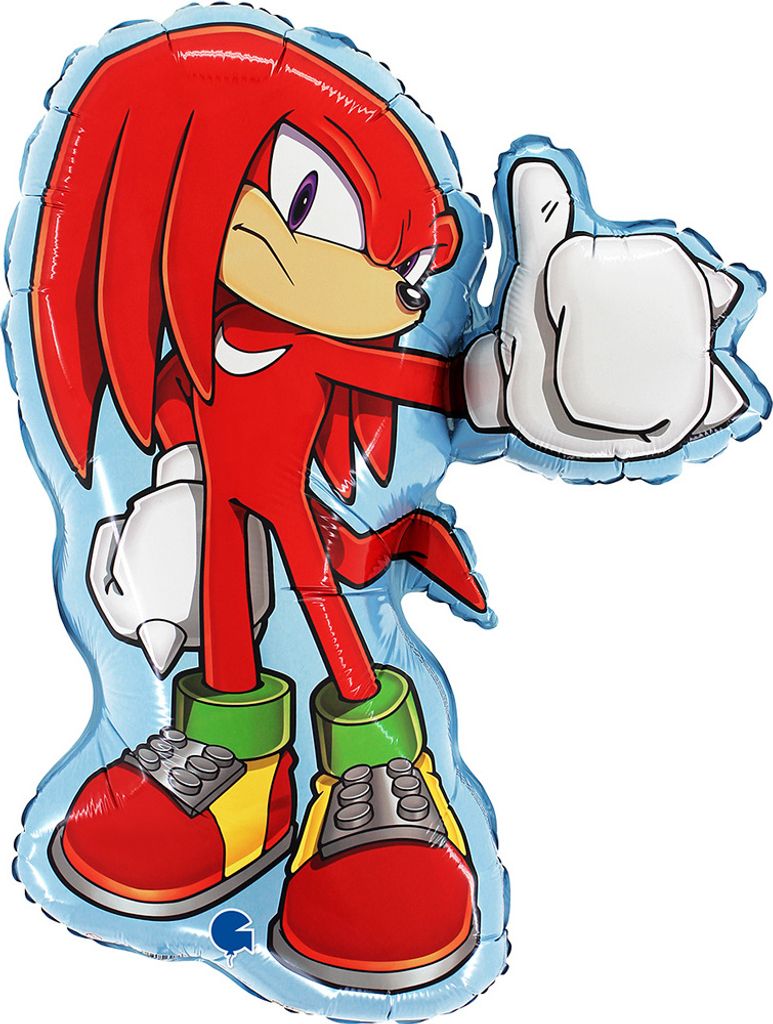 Fóliový balónek Sonic - Knuckles, 26 palců, 50x54 cm, Grabo Obrázek produktu 
