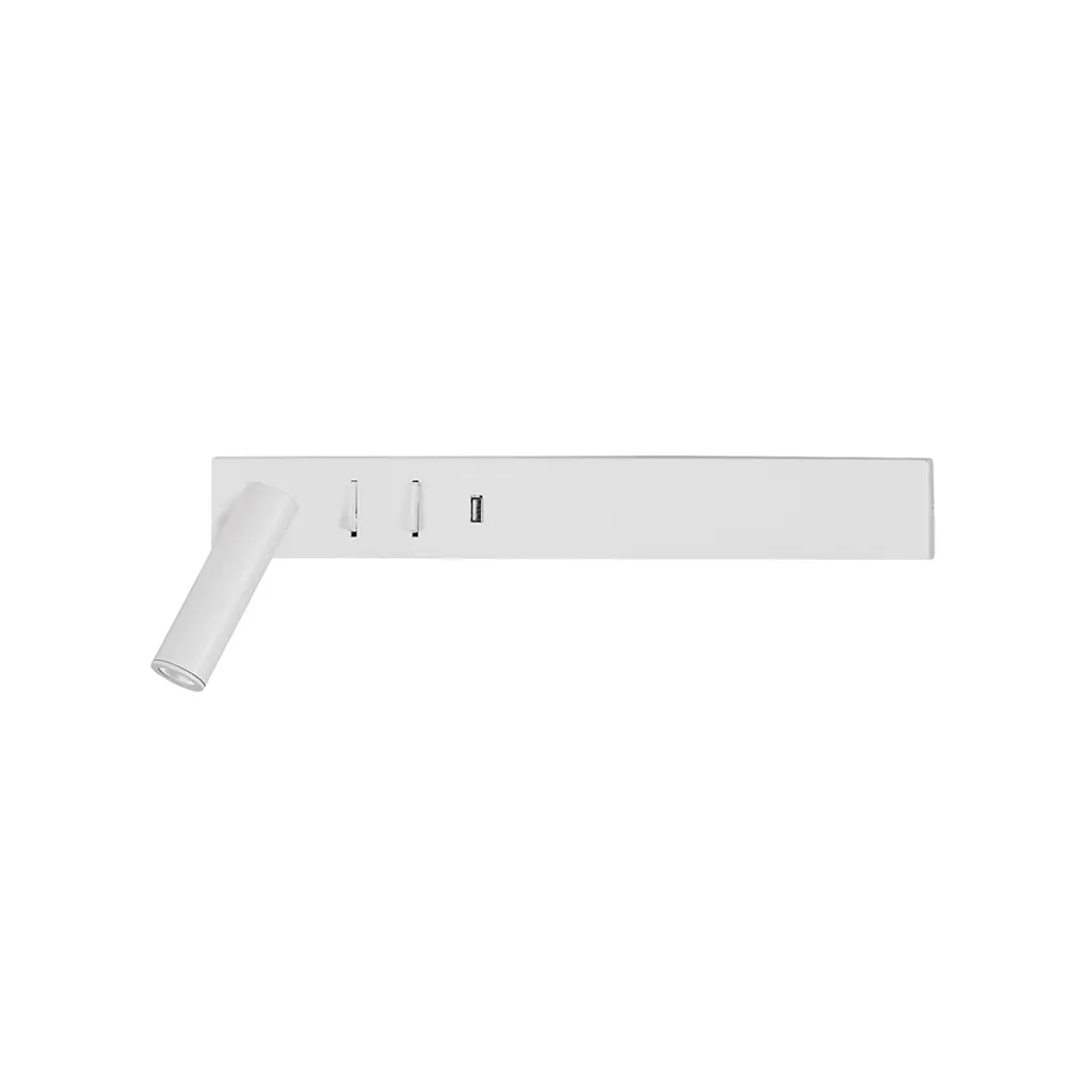 Applique Murale VIDA LED Blanche Gauche - Éclairage Indirect Chic - 3