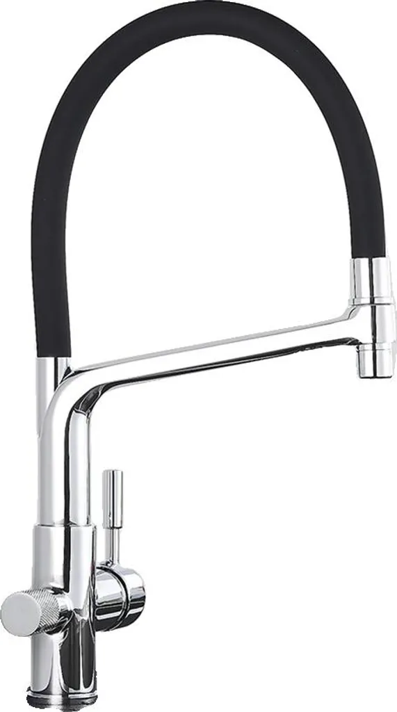Mélangeur cuisine haute précision, douchette spray télescopique chrome A