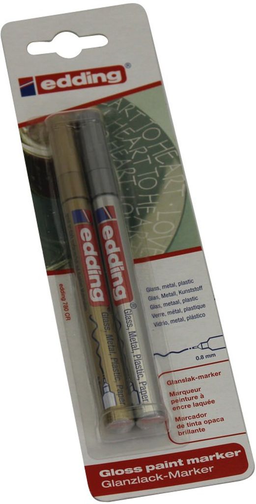 Edding lesklý popisovač blister biely 80153 Obrázok produktu 
