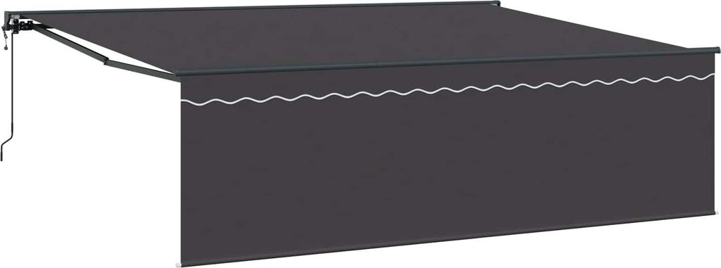 vidaXL Einziehbare Markise Anthrazit 450 x 350 cm