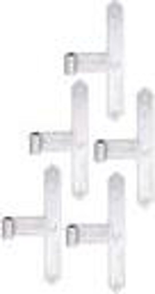 Alberts 844936 Tor-Mittelband, galvanisch verzinkt, dickschichtpassiviert, spitze Form, zum Aufschrauben, 300 x 40 mm, Rollen-Ø16 mm, 5er Set