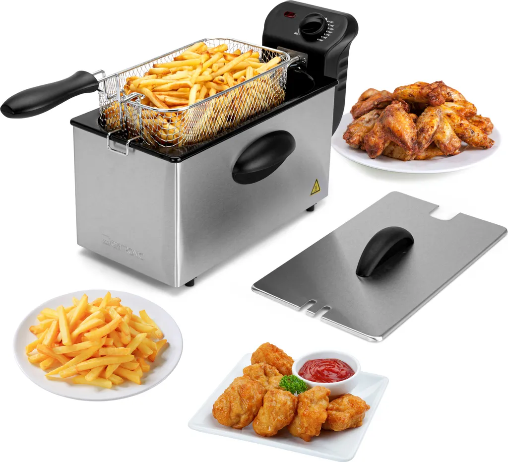 Friteuse en acier inoxydable 3L Clatronic FR 3586 - Cuisson précise - 9