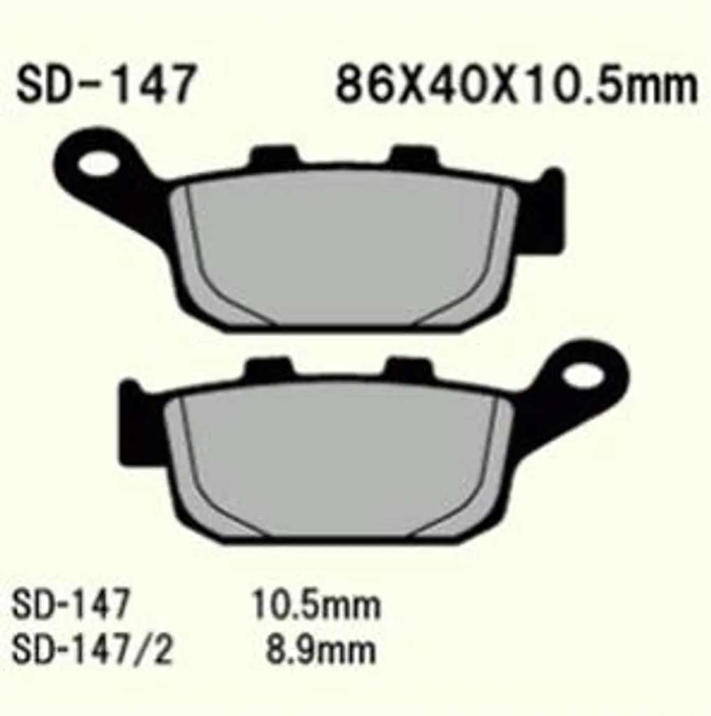 Plaquette de Frein Moto Vesrah VD-147/2 Garniture Frittée Durable