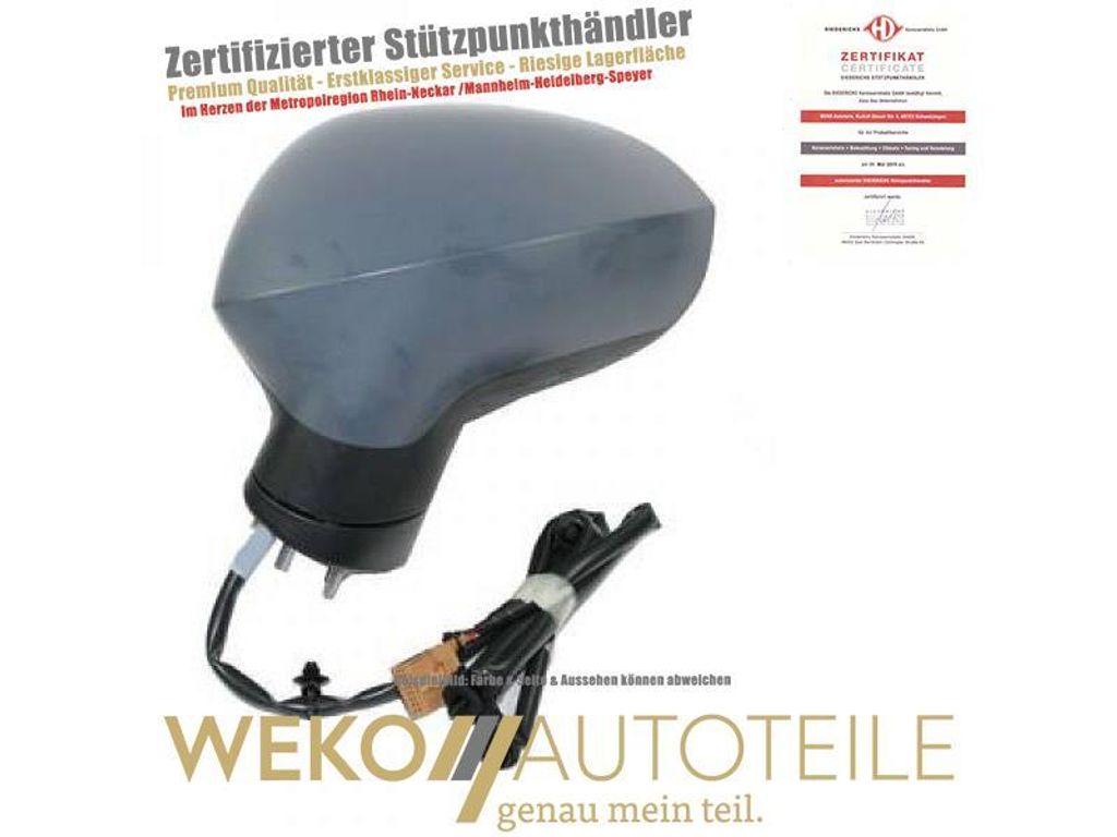 Außenspiegel rechts DIEDERICHS 7445224 für SEAT
