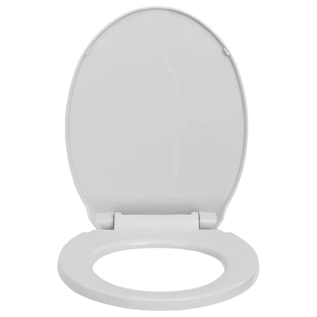 Siège de Toilette Silencieux Gris Clair - Abattant WC Confortable Ovale - 11