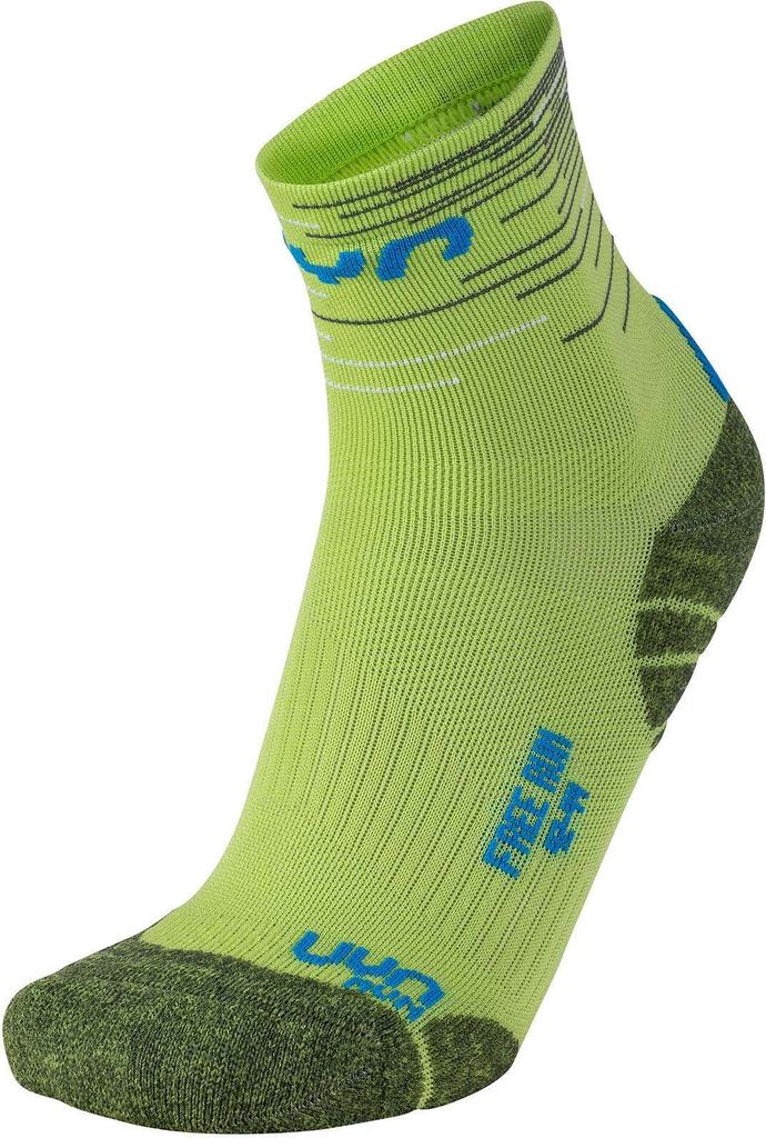 UYN Free Run Laufsocken green lime/french blue 35-38