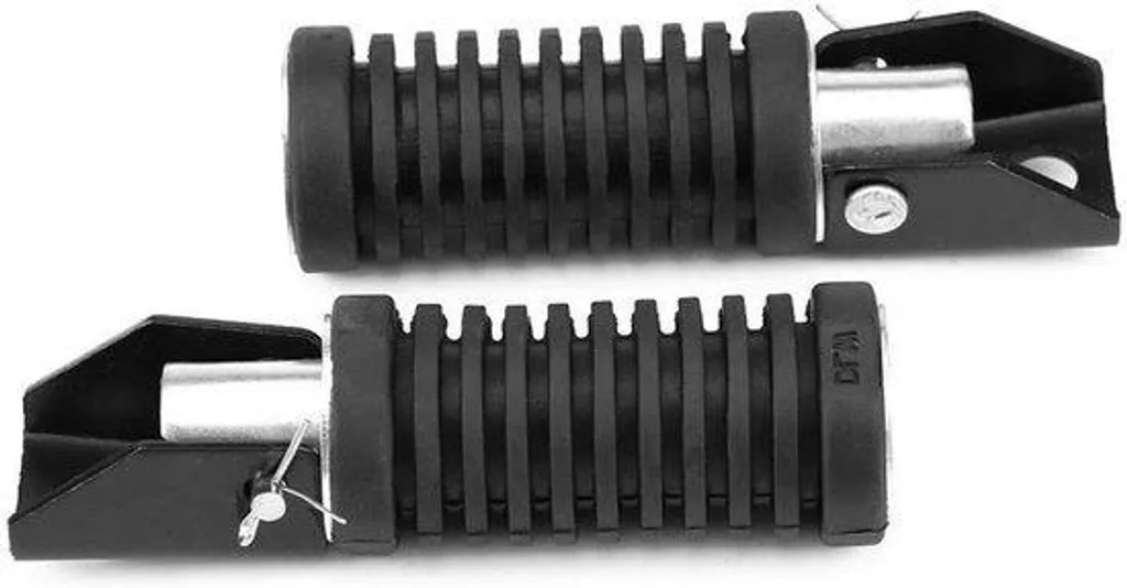 Repose-pied moto GN 125 robuste en acier - Adhérence maximale passager