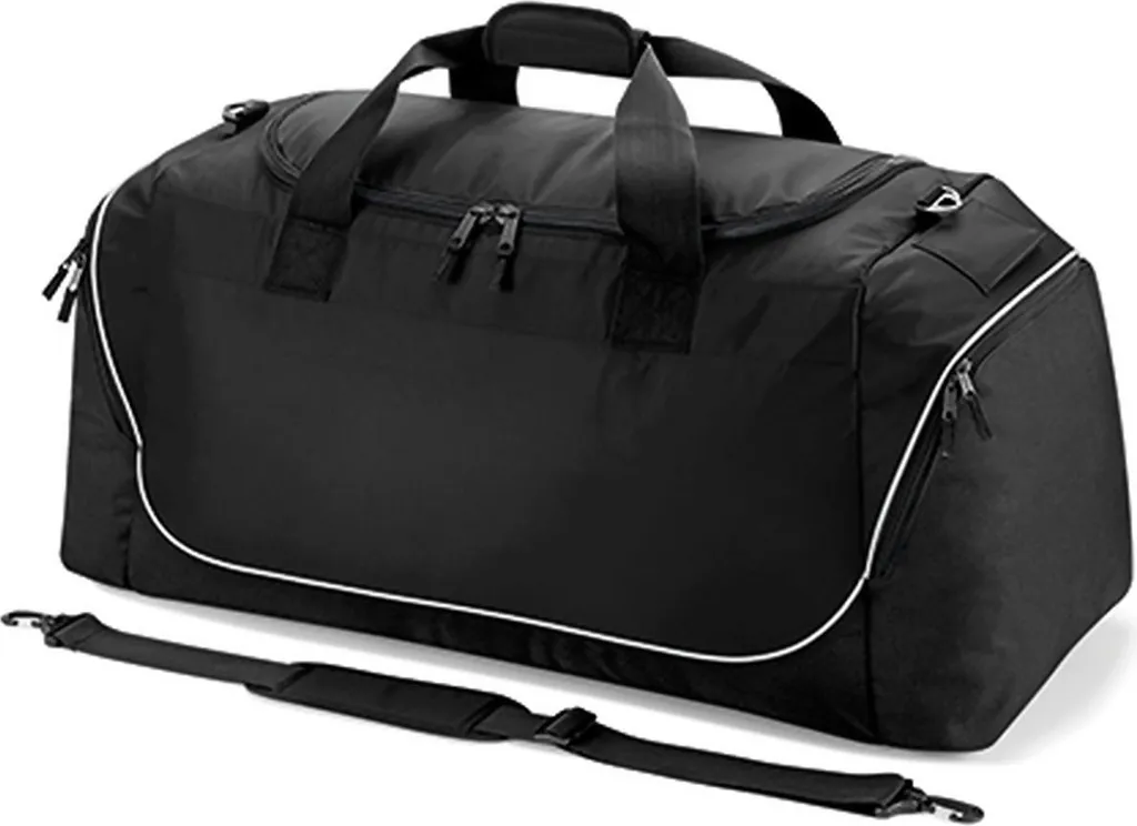 Quadra QS88 Sac de Sport Jumbo Kit Bag 110L Noir et Gris 85x38x35cm