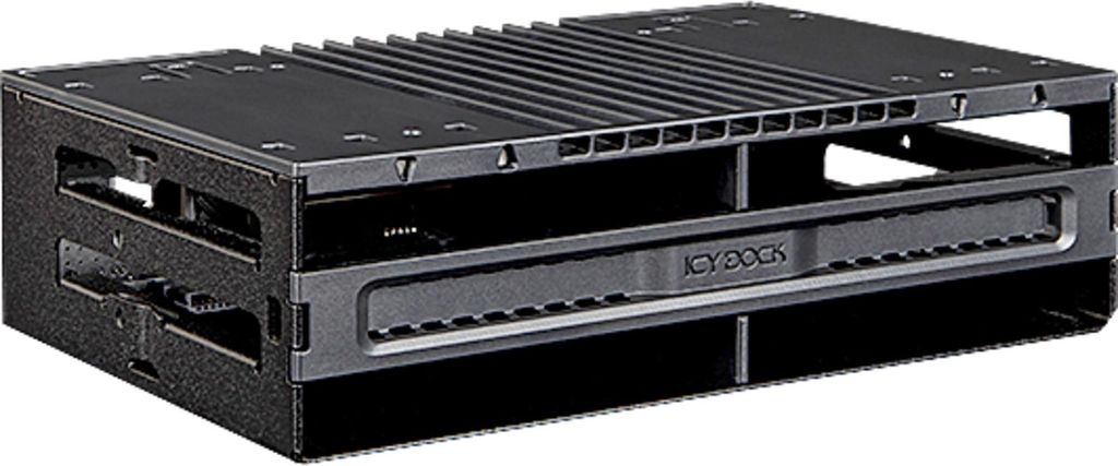 ICY DOCK Mobile Rack 4x 2.5"SAS/SATA für 13,30cm (5,25") Laufwerksschacht (MB024SP-B)