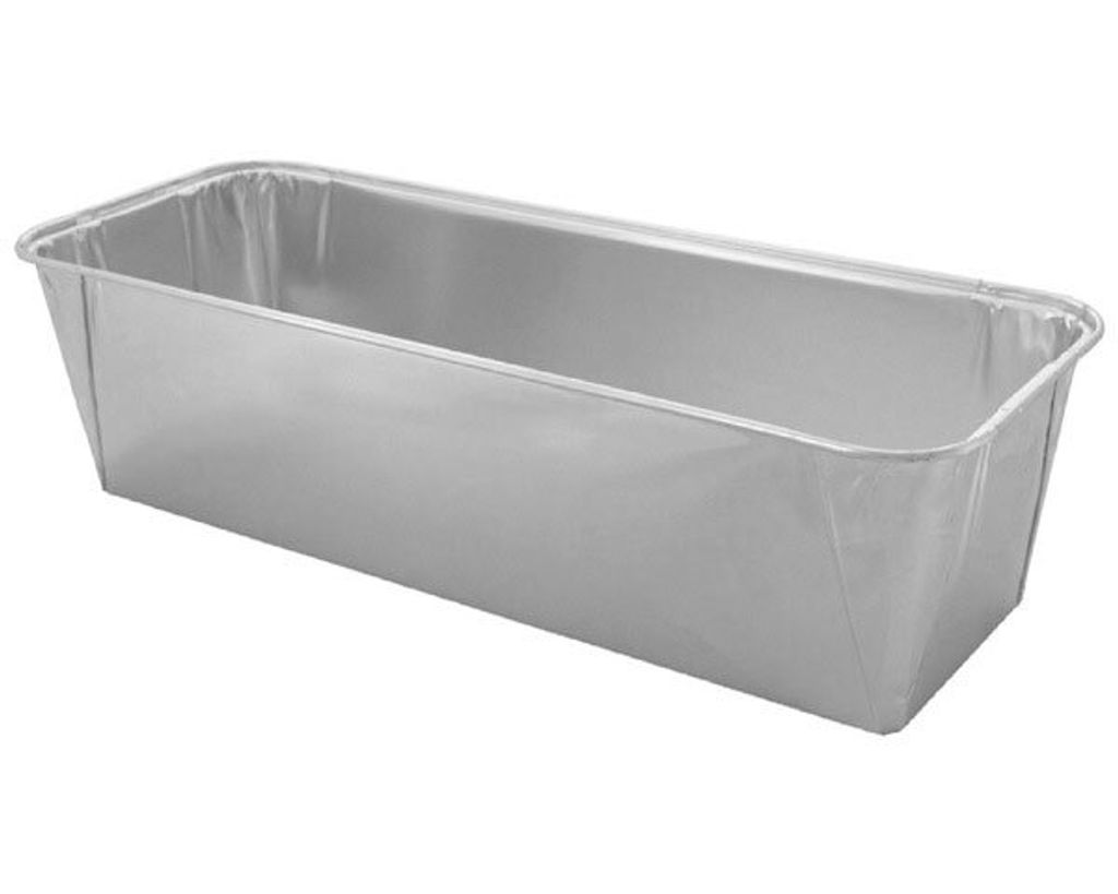 50x Aluschale eckig 2270 ml 305 x 117 x 80 mm Produktbild 