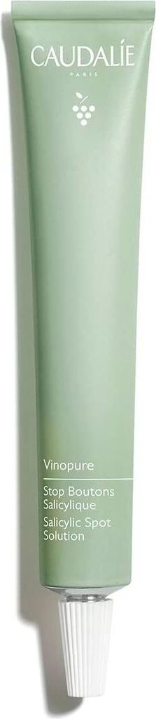 Caudalie Vinopure Pickel-Stopp mit Salicylsäure 15 ml, Unisex, Zu Akne neigende Haut, Creme, Anti-Makel, Anti-Pickel, 15 ml, Tube