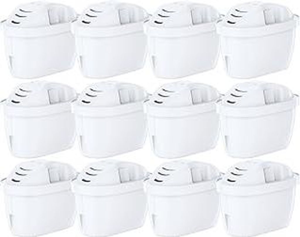 12 Wasserfilter-Kartuschen, Ersatz für Brita Maxtra+ Filterkartuschen, kompatibel mit Brita Kannen Marella, Style, Elemaris XL, Aluna, Mavea Elema...