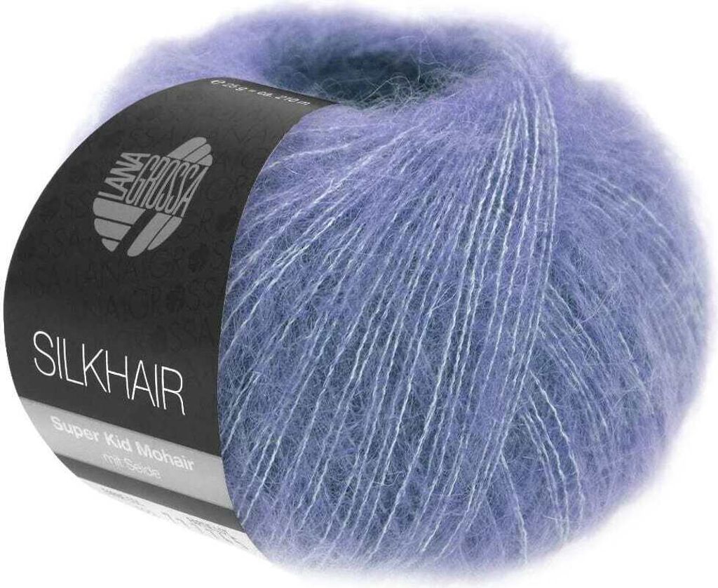 Lana Grossa Silkhair (feines Lace-Garn mit Seide), Farbe:182 - Veilchenblau
